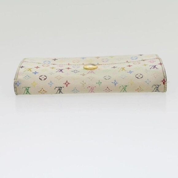 LOUIS VUITTON Multicolor Portefeuille Sarah Long Wallet White - Picture 4 of 12
